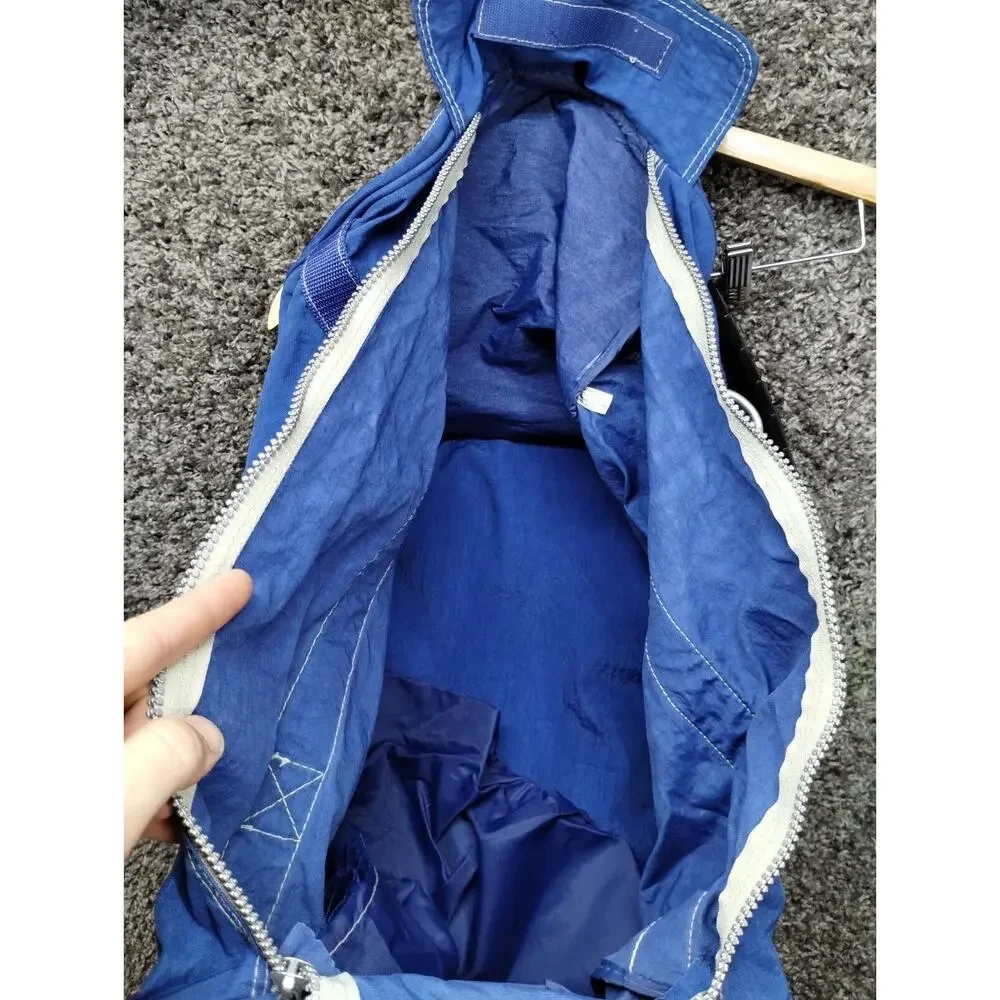 Vintage 1990s Pepsi Co Handled Large‎ Duffle Bag Blue Y2k Advertisement Gym
